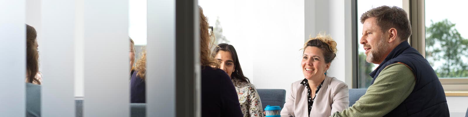 group of people on a course