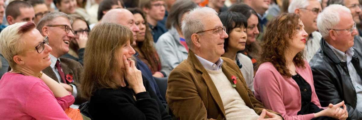 The audience at a Literacy lecture