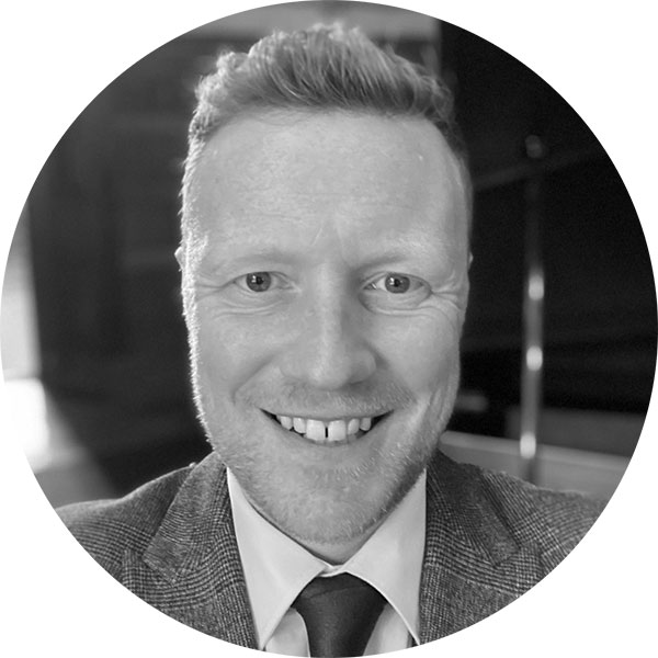 Black and white image of Fred Binley