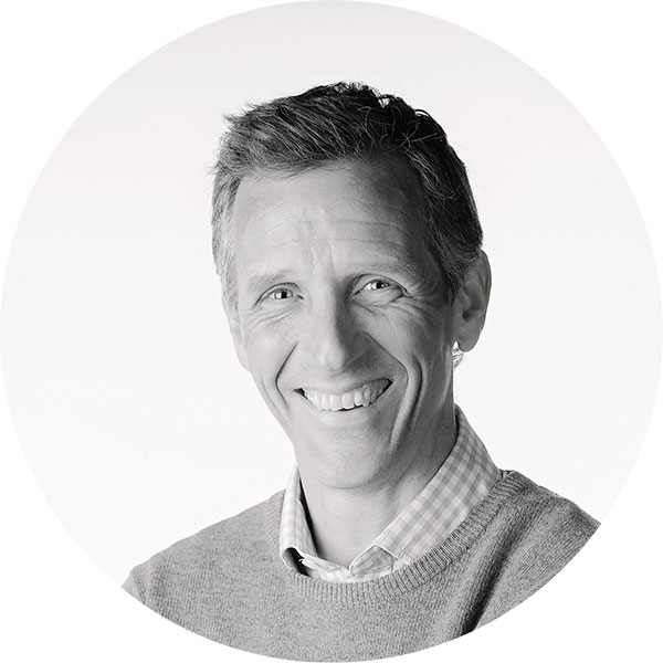 Black and white image of Kirk Wadsworth