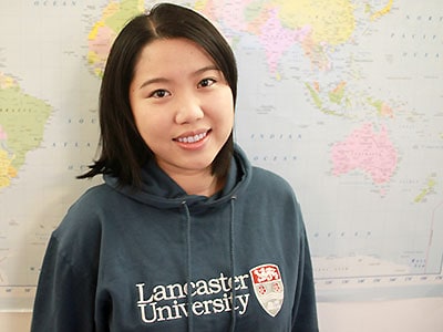 A Lancaster University student ambassador