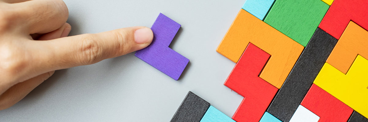 Tangram puzzle blocks