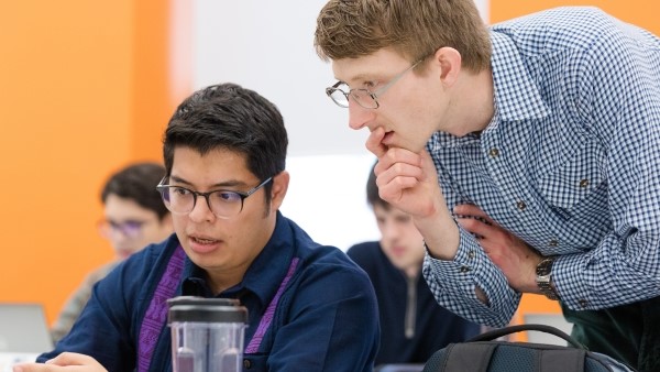 Image of a STOR-i student being mentored