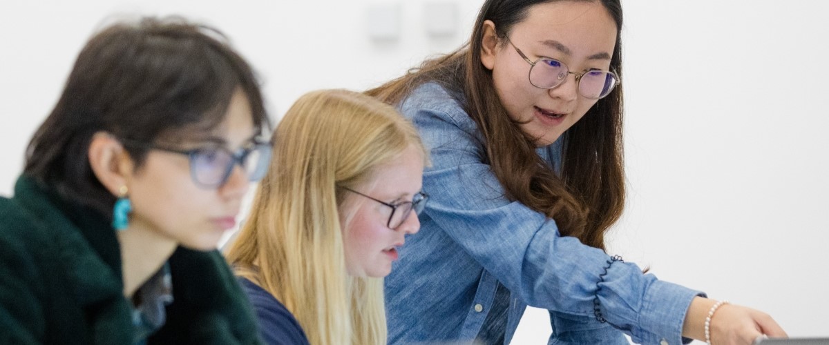 Student mentoring another student