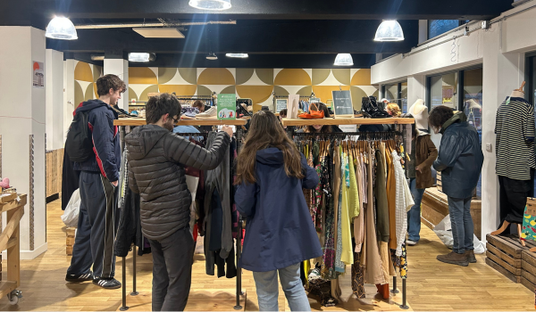Students shopping in ReStore