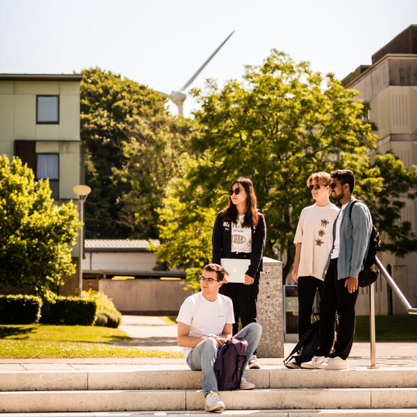 Students on campus
