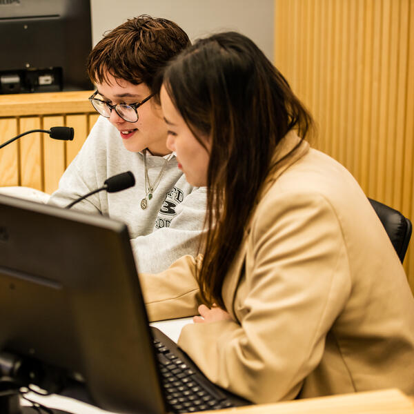 Decorative - law students talking