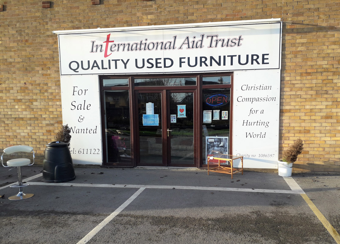 International Aid shop in Chorley