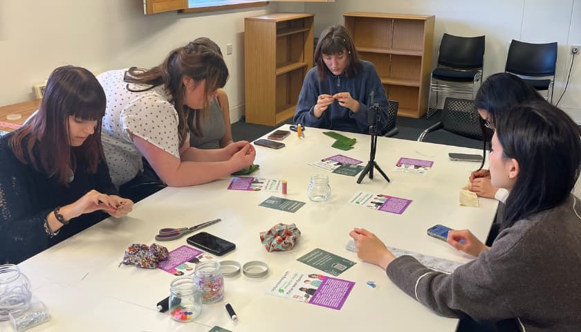 Scrunchie making workshop 
