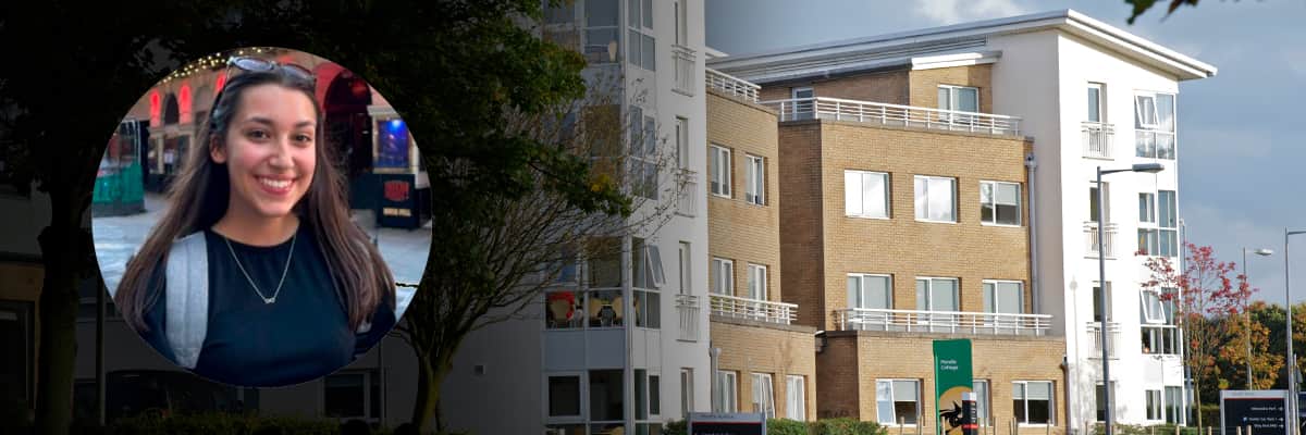 Profile image of student with Pendle college in the background