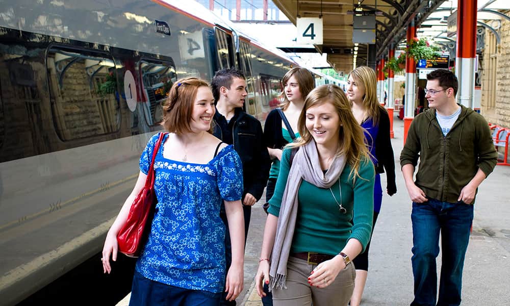 Aerial photo of Lancaster University campus