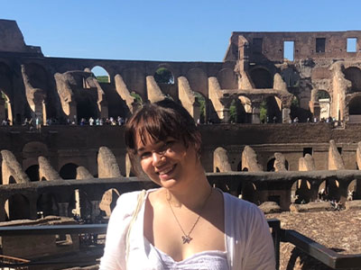 Katie in the Colusseum