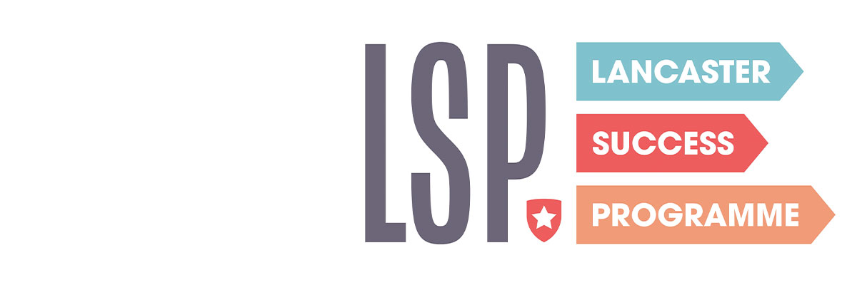 LSP logo:
<br />LSP with three arrows protruding from this